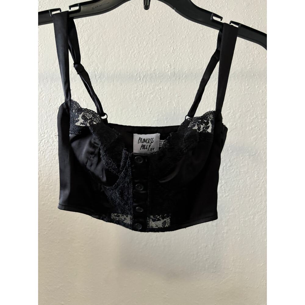 Princess Polly Lace Corset Top Women’s Size 0 XS Black